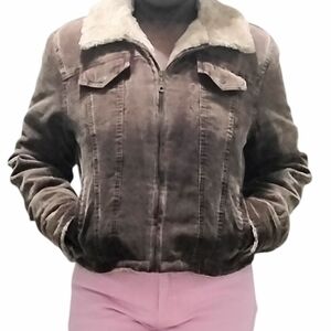 Colebrook Brown Corduroy Jacket Size Large
